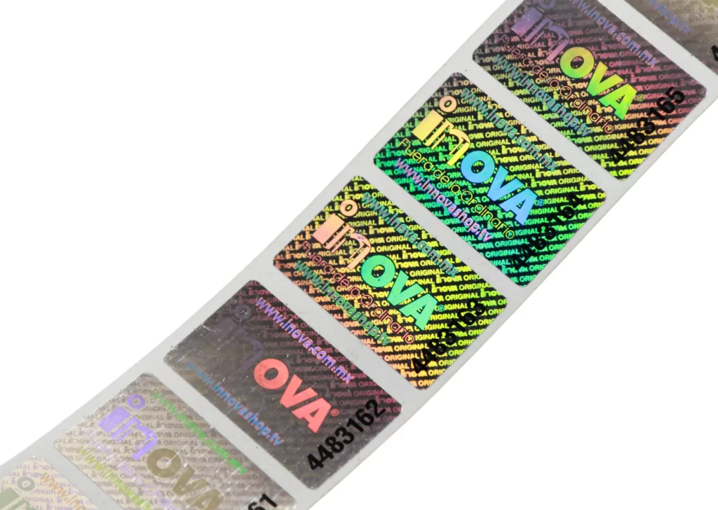 Holographic_sticker Matrixhologram. Hologram Stickers